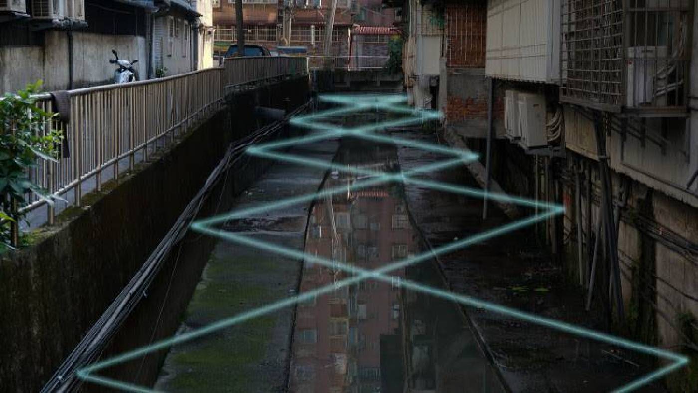 臨時性裝置藝術展：莊志維「裝置微光計畫：水上水下」模擬圖