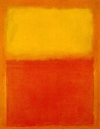 馬克．羅斯科(Mark Rothko)《橙、紅、黃》(Orange, Red, Yellow)。圖/取自Wikiart。