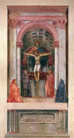 《聖三位一體》, Masaccio。