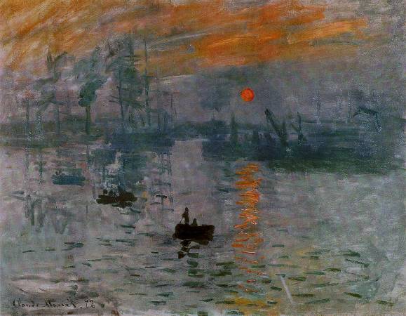 《印象．日出》, Monet。