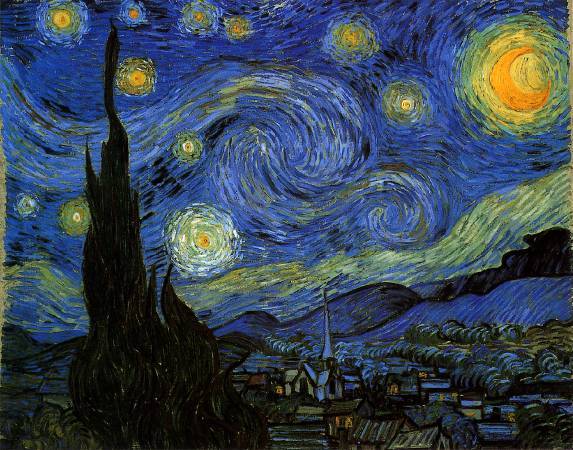《星夜》, Vincent Van Gogh。