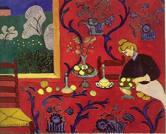 《红色的和谐》, Henri Matisse。