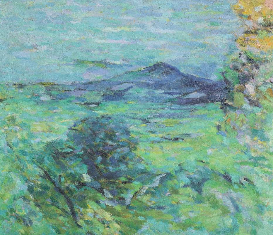 陳德旺《觀音山》，1974年，10F，油彩畫布