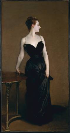 薩金特《X夫人》（Madame X），1884。圖/取自Wikipedia。