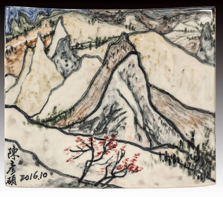 陳彥碩 《土耳其遊蹤》 2016  22.8×26.6公分  瓷土彩繪