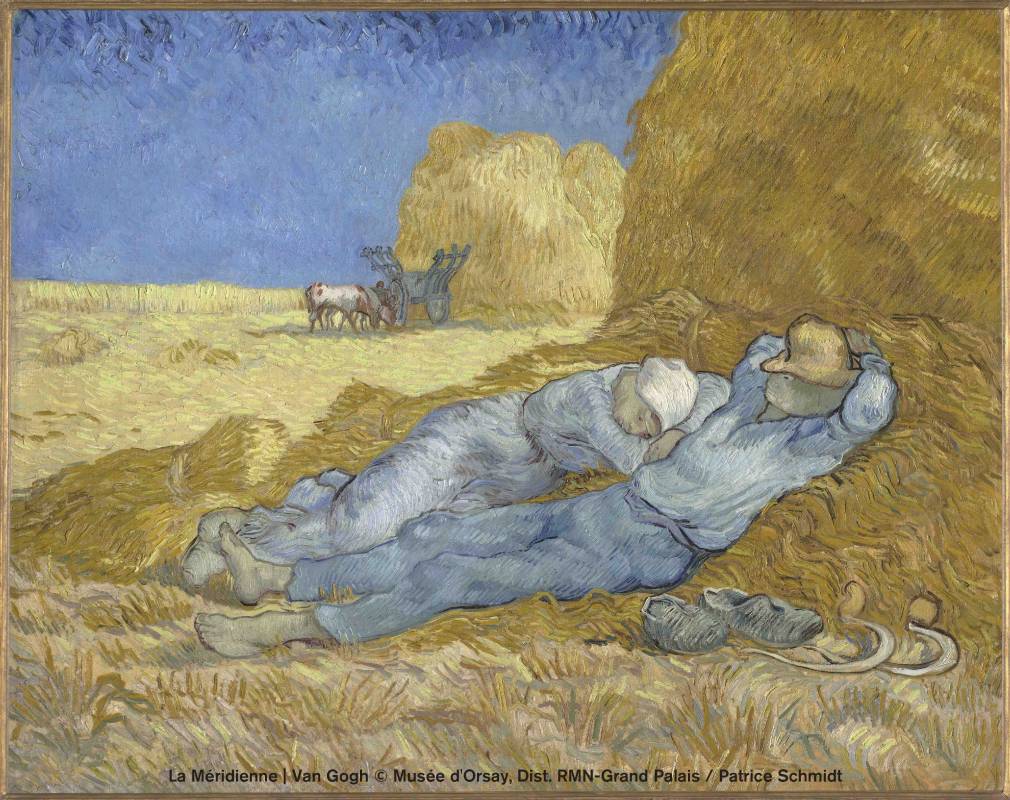 文生．梵谷，《午睡》，1889-1890