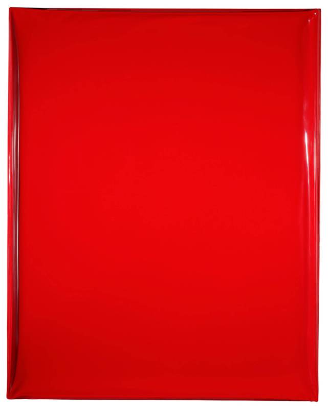 洪藝真 紅層 150x120cm 壓克力顏料、玻璃纖維  2007