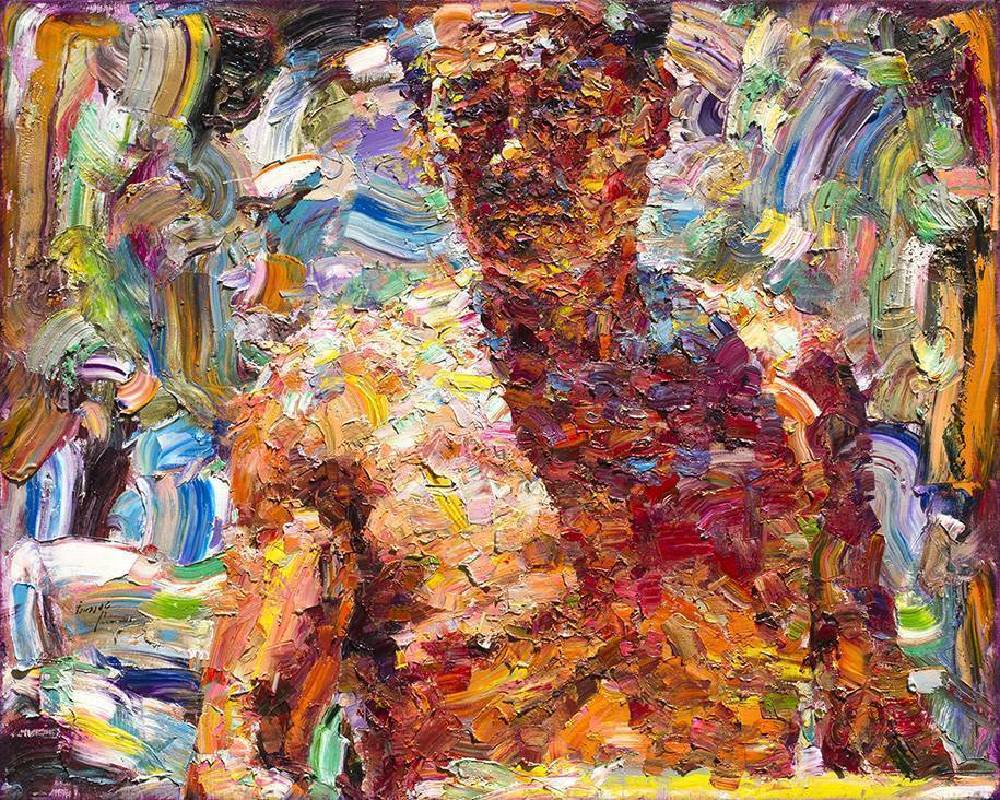 翁明哲　父親的胸膛　72.5x91 cm　油彩畫布　2016