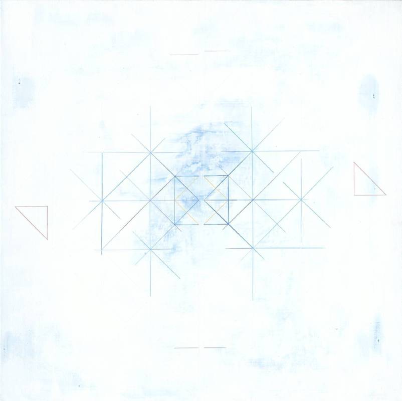 李政勳 三角形，第一號/Triangles No.1 ·90×90×5 cm ·壓克力畫布·2017