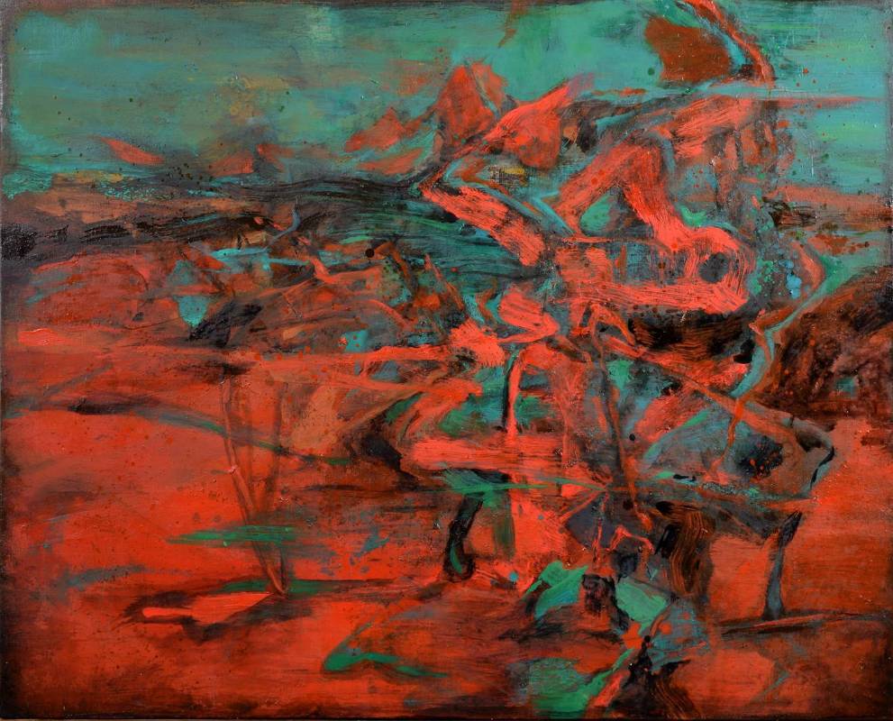 周宸Chou Chen,無形Imperceptible,油畫Oil on canvas,80x100 cm 40F,2017
