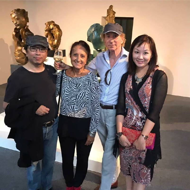 黃心健於8月底參觀威尼斯雙年展  聖馬利諾國家館 《有無之際─李光裕大型個展》