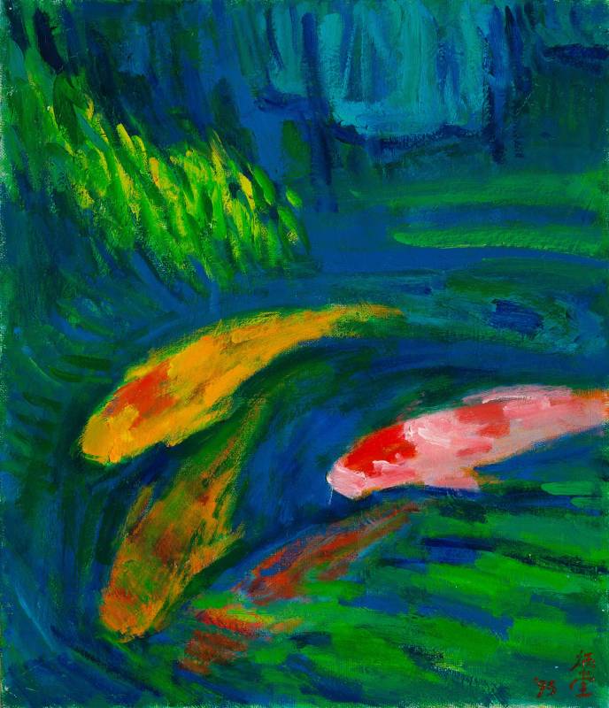 游鯉, 1995, 10F, 油彩畫布