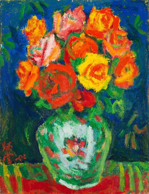 玫瑰, 2002, 6F, 油彩畫布
