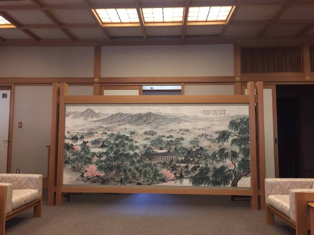 《慈雲甘露圖》藏於京都名寺三十三間堂之貴賓室