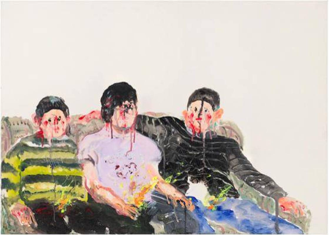 溫佳寧《打火兄弟》，2016，壓克力顏料、畫布， 100 x 80 cm