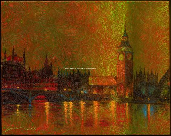 《倫敦時光》，2012。入選2013年第18回國際公募美術未來展。