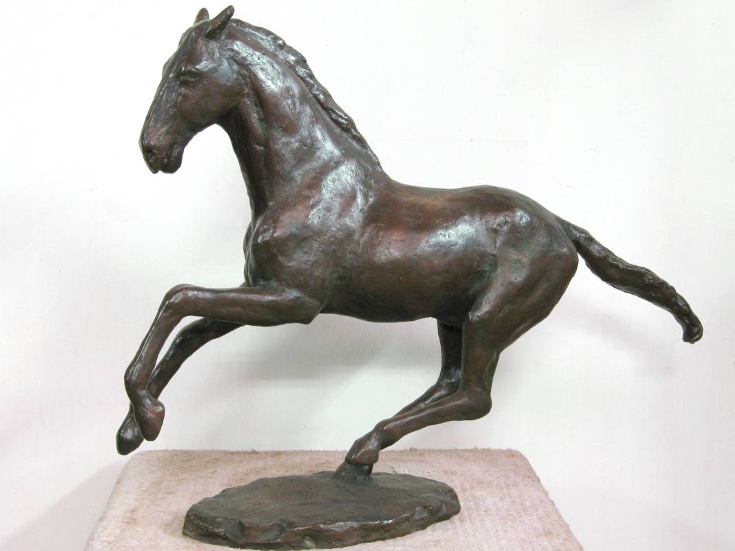 蒲添生 跑馬 1988年 青銅 / PU Tian-Sheng Running horse 58x47x14cm Bronze
