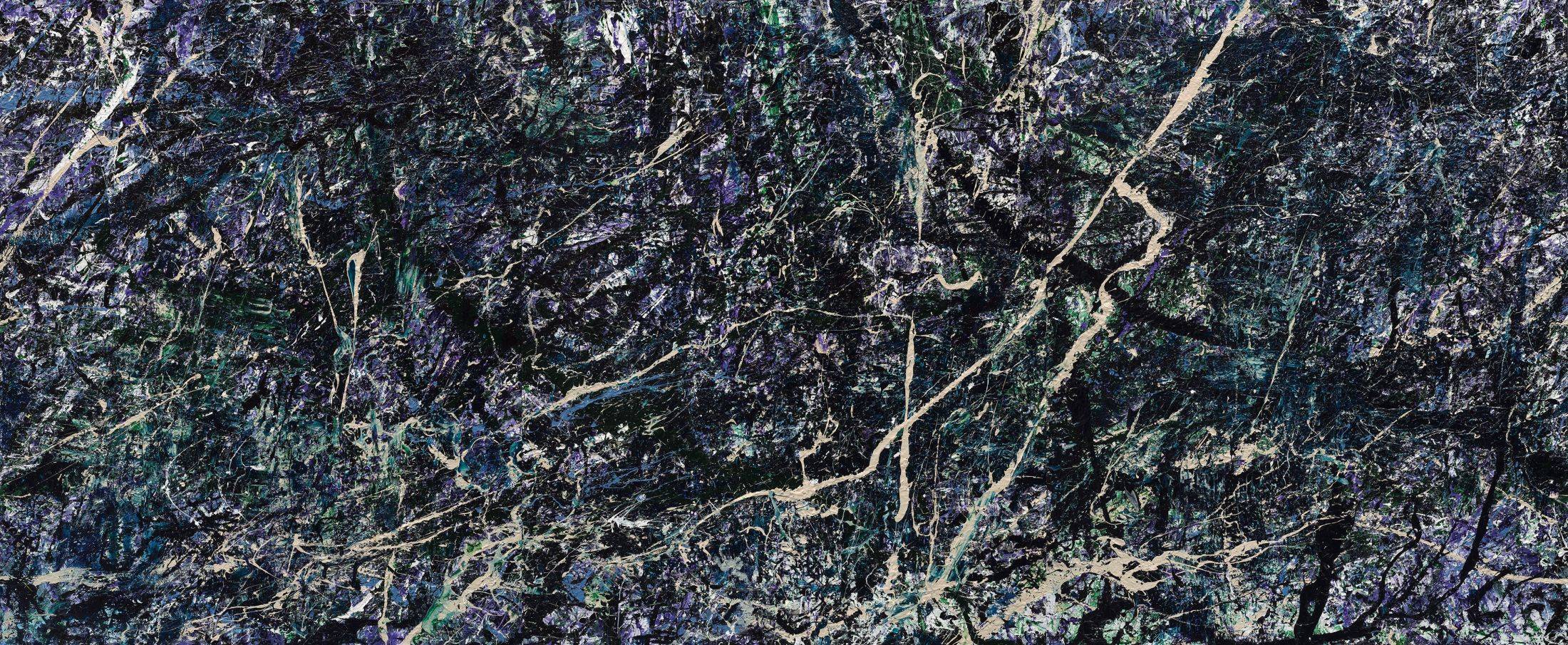 成境 Into The Field 2017 壓克力顏料 畫布 Acrylic on canvas 162 × 390 cm (Triptych)