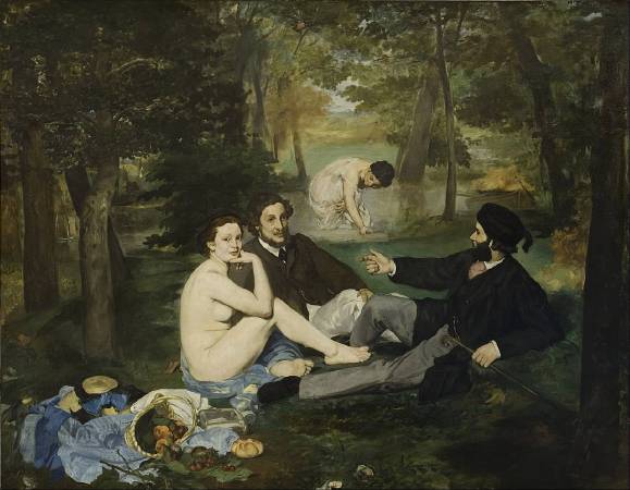 馬奈《草地上的午餐》（Luncheon on the Grass），1862-1863。圖/取自Wikipedia。