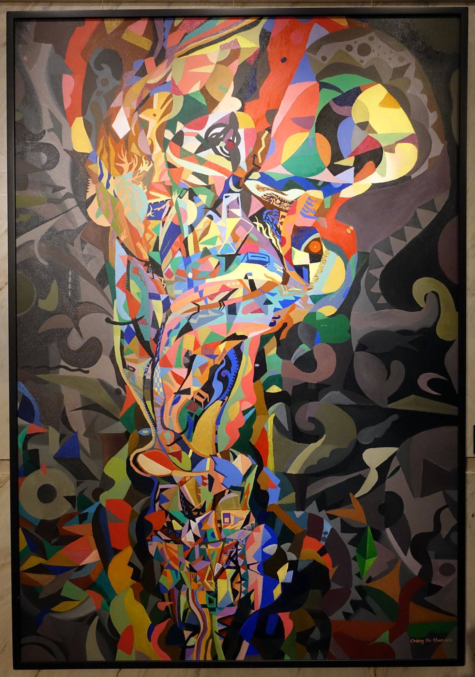 鄭伯君，綻夏，油畫，2013年。