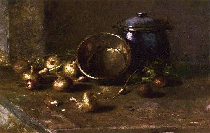Charles Ethan Porter《Crock, Kettle and Onions》，1890。圖/取自Wikipedia。