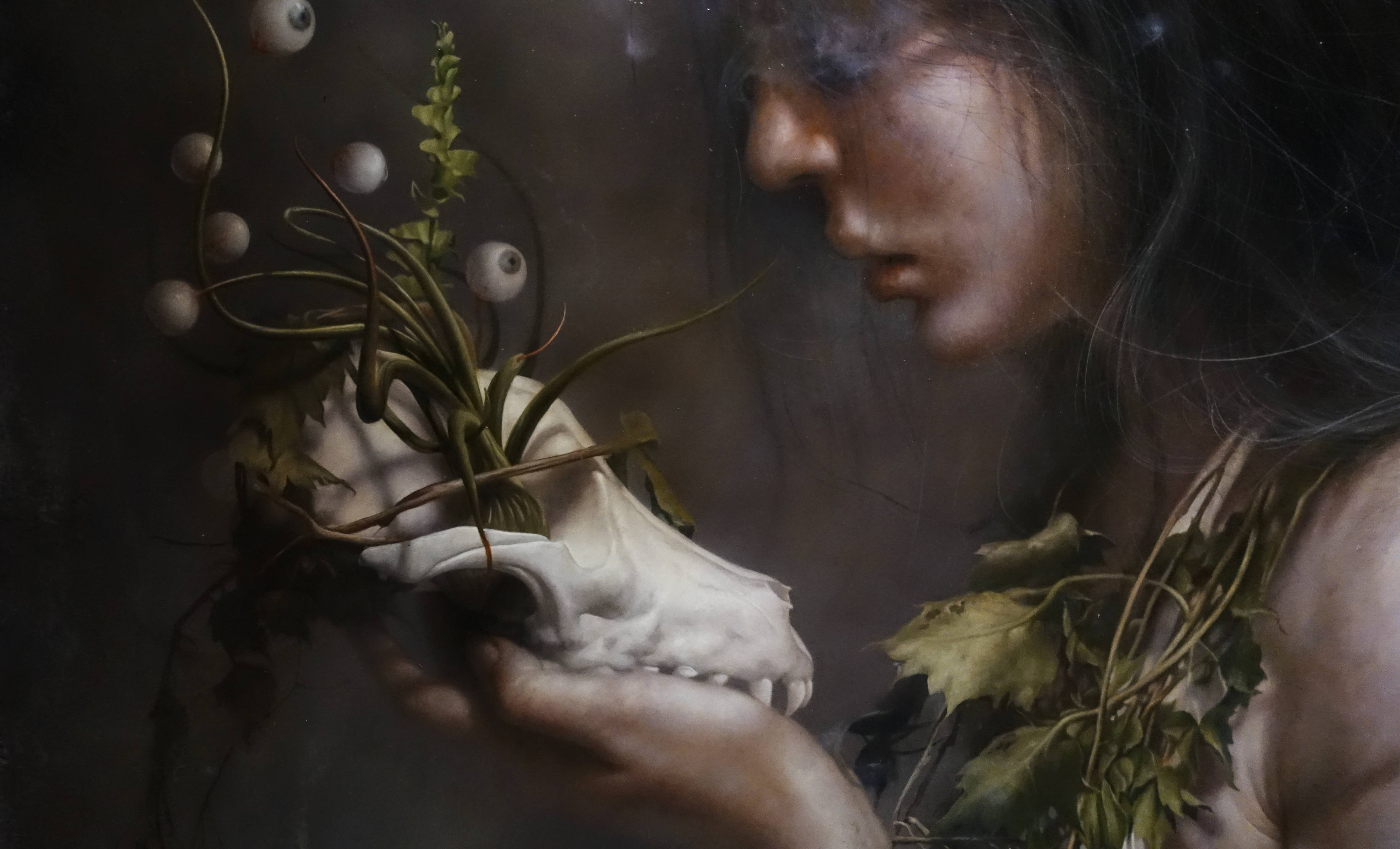 羅展鵬，《鬱鬱蔥蔥的生命》，油彩畫布。圖/非池中藝術網攝。