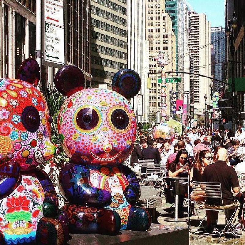 2016 美國紐約百老匯大道 眾多群眾熱鬧街景