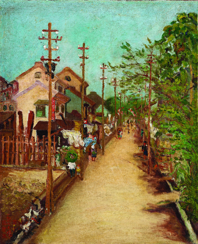 陳澄波 嘉義街外（二） 1927 油彩畫布 65×53.4cm