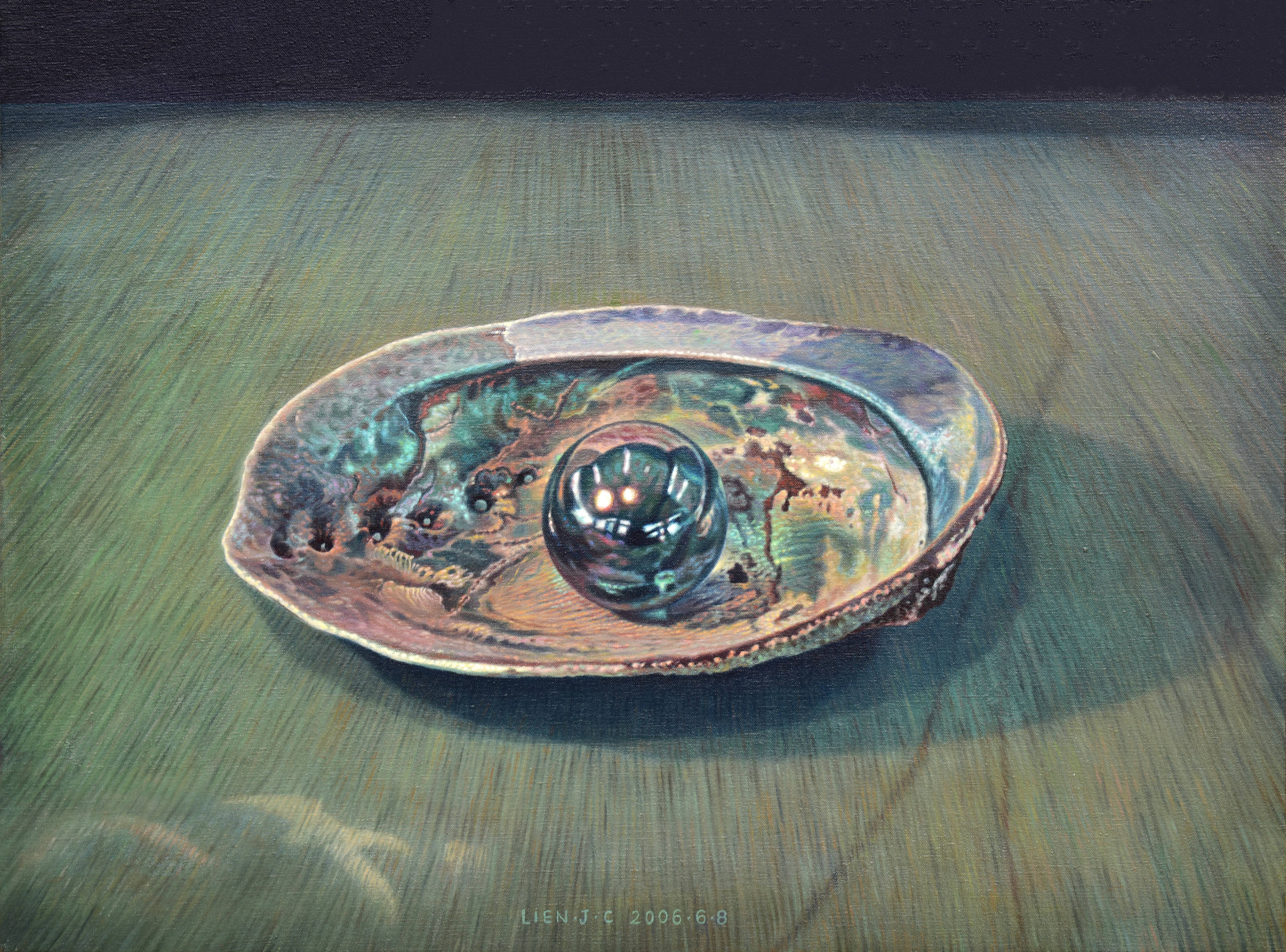 連建興｜凝視｜2006｜油彩｜53x72.5cm