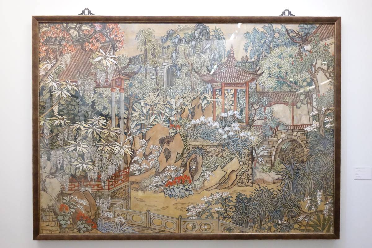 郭雪湖，《薰苑（色稿）》，1932