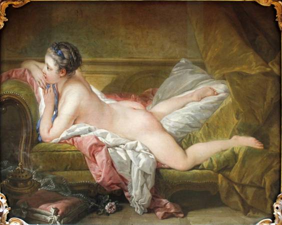 布雪《休憩的少女》（Resting Girl），1751。圖/取自Wikipedia。