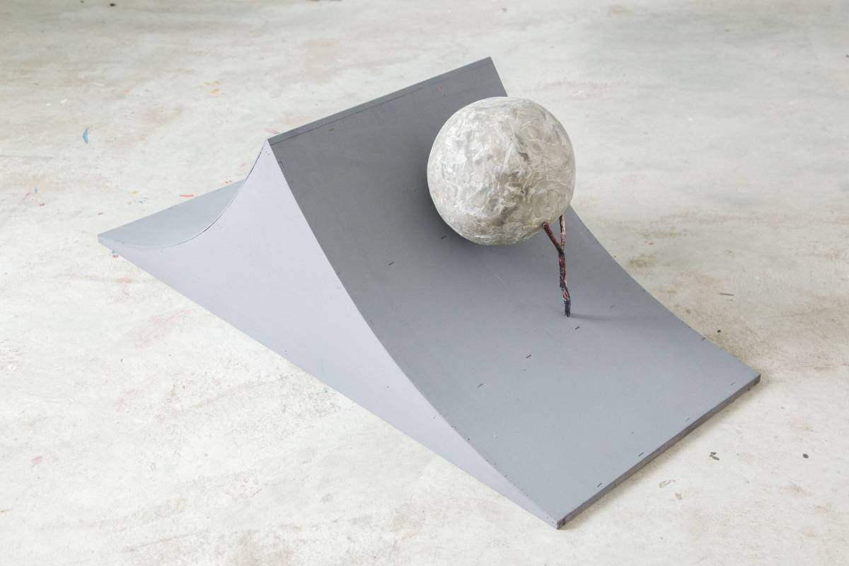 Sisyphus／120x50x55 cm, Archival Ink Print, Concrete, 2017