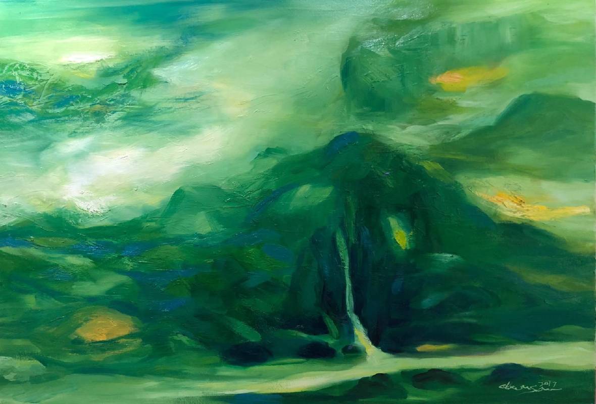 塵三 Chen San / 平川 Quiet River	油畫	Oil on canvas	89.5x130 cm	2016