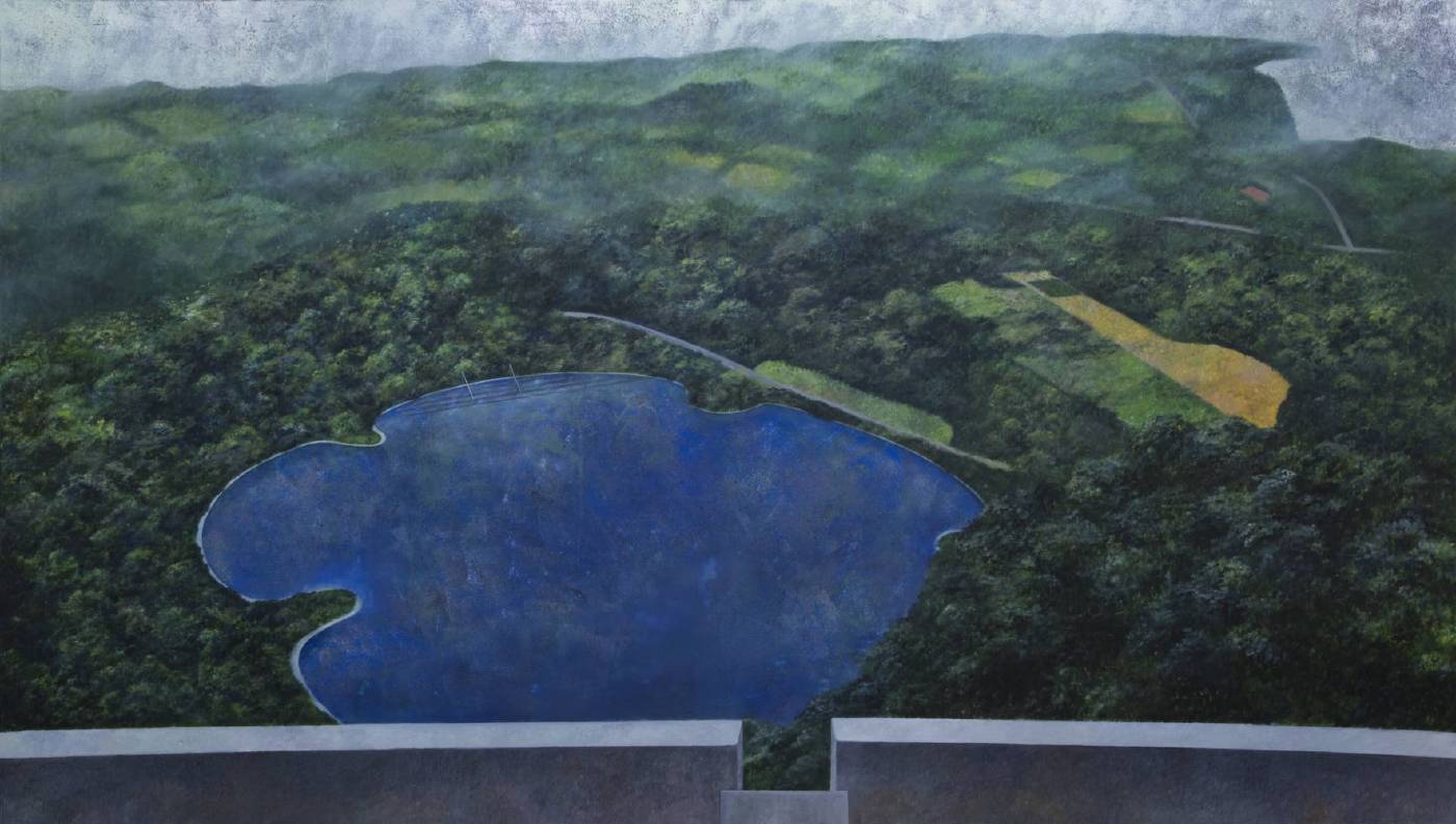 林亮呈-記憶地圖＃2-油畫-94x165 cm-2017