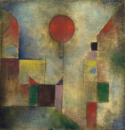 Red Balloon, 1922, oil on muslin primed with chalk, 31.8 x 31.1 cm. The Solomon R. Guggenheim Museum, New York.