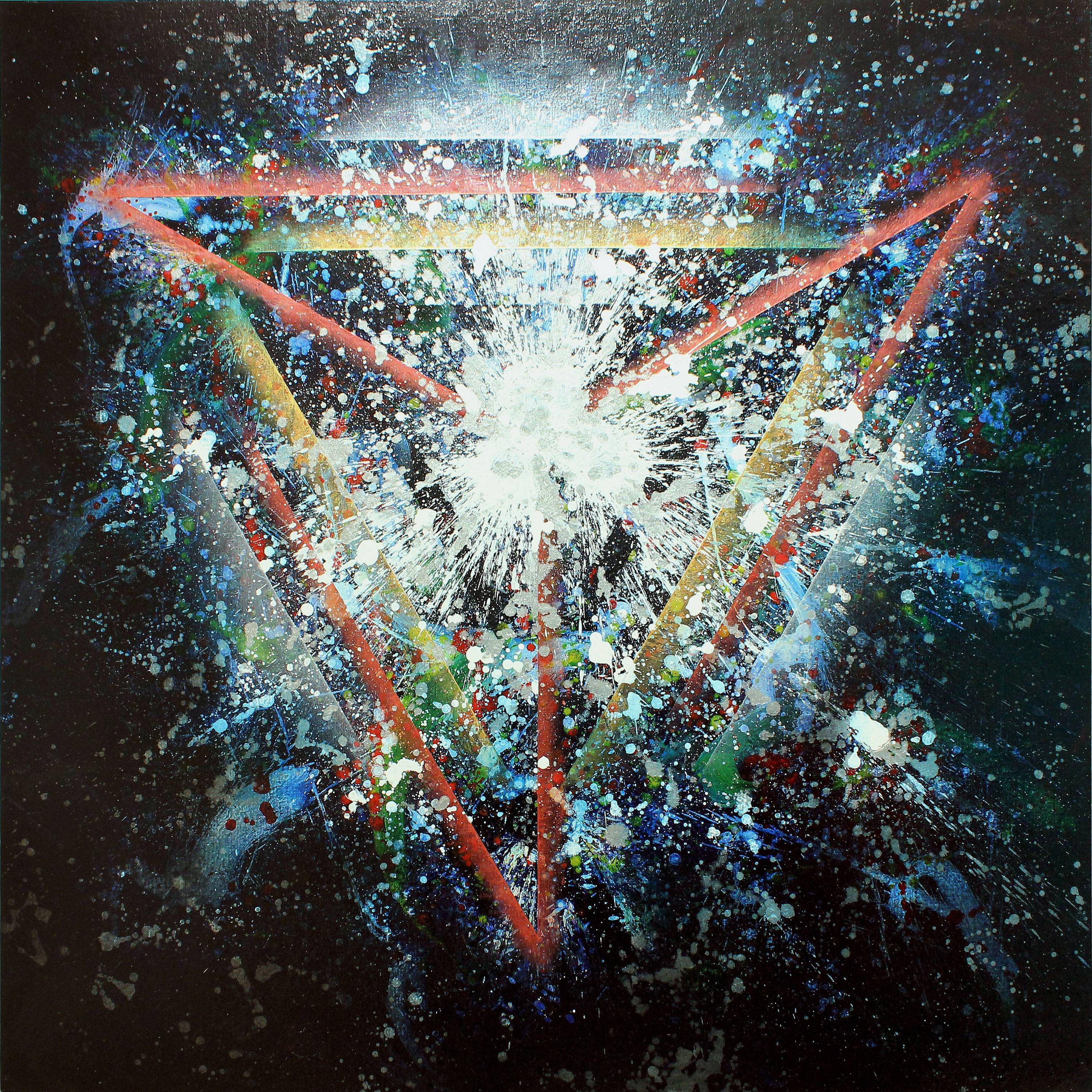 楊仁明|找禮物|2011|壓克力、油彩|100x100cm