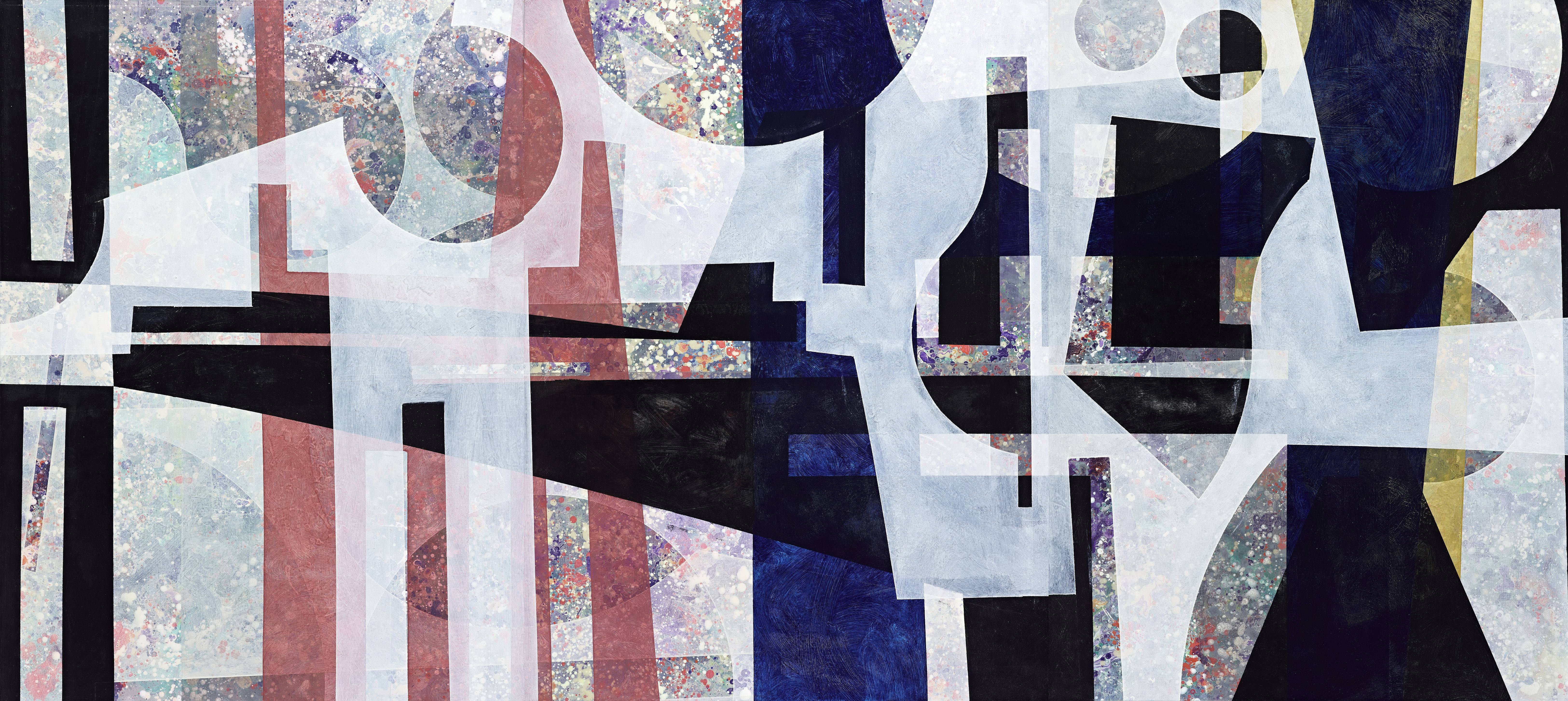 楊仁明|疊羅漢|2012|壓克力、油彩|130x291cm