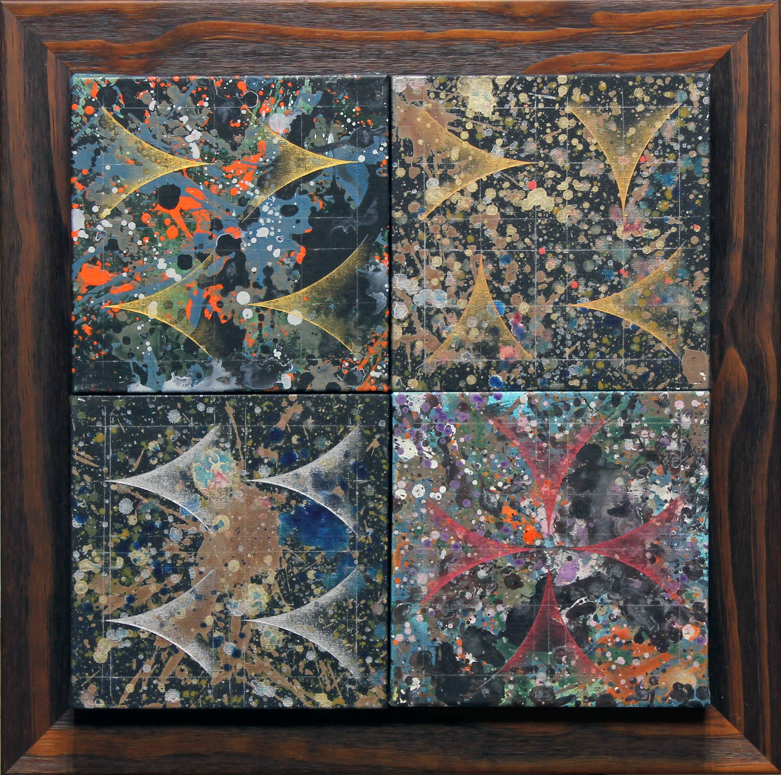 楊仁明|構成|2010|壓克力、油彩|40x40cm