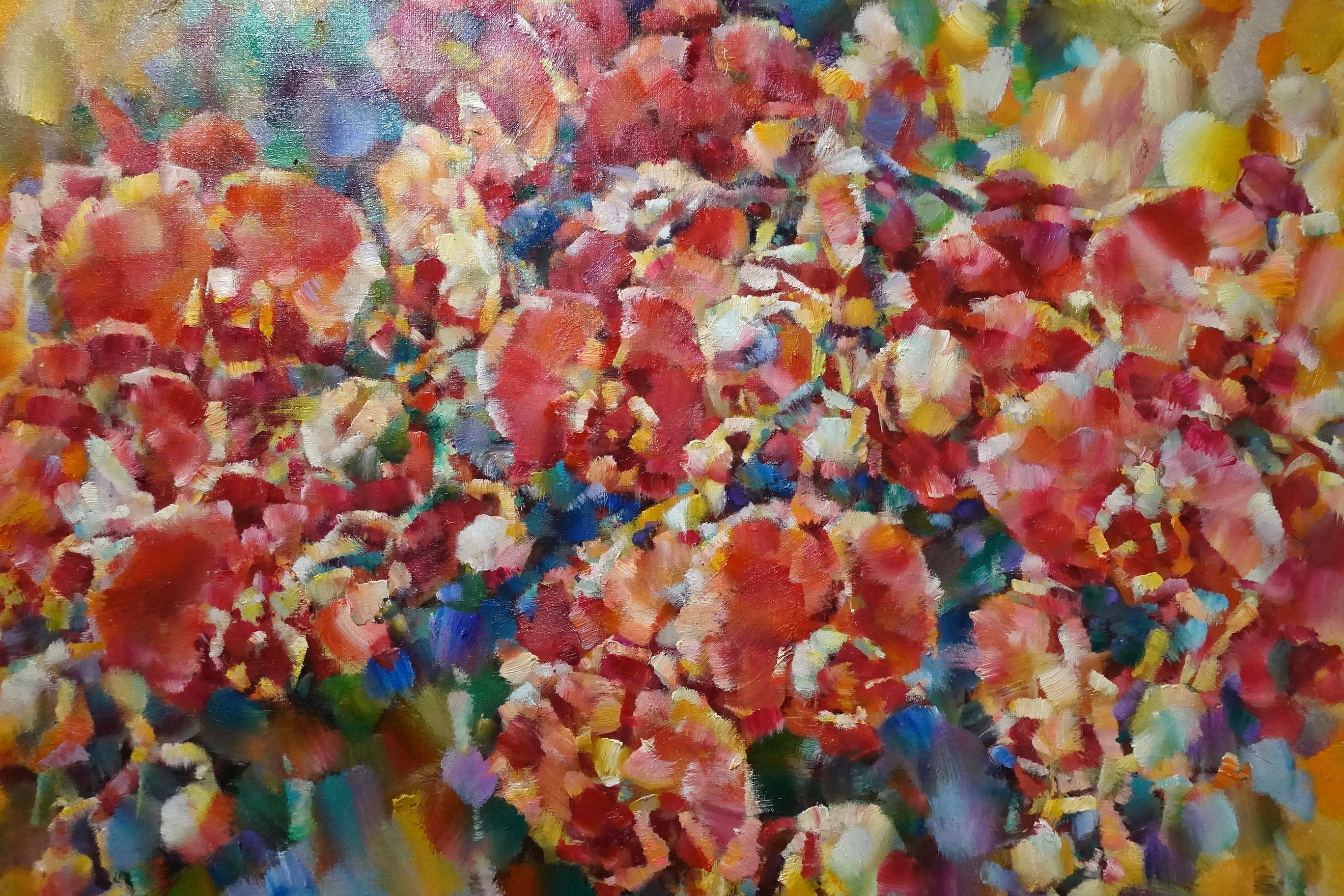 翁明哲作品《融化的蝴蝶蘭》，2017年。