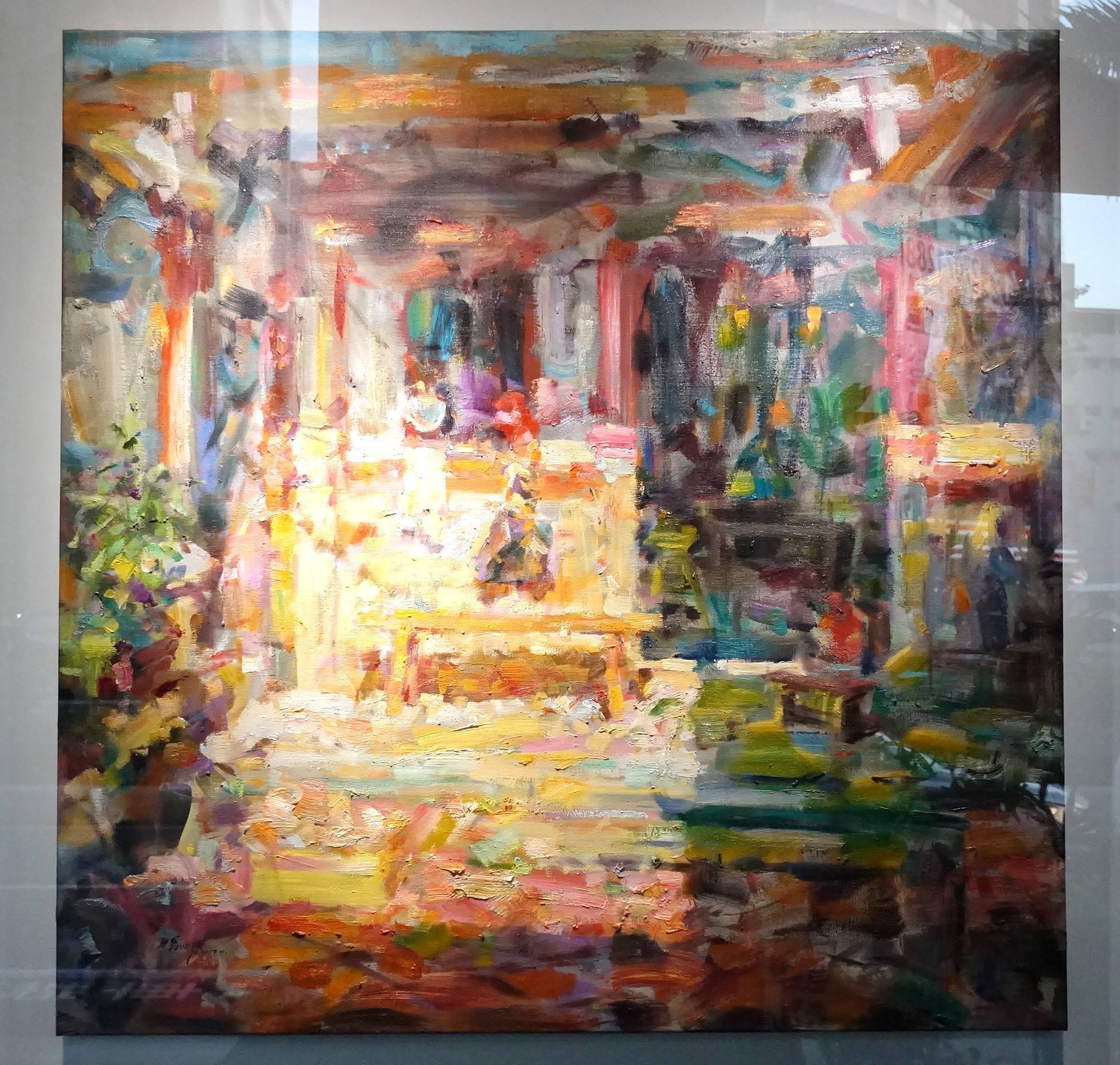翁明哲作品《四合院的空白》，2018年。