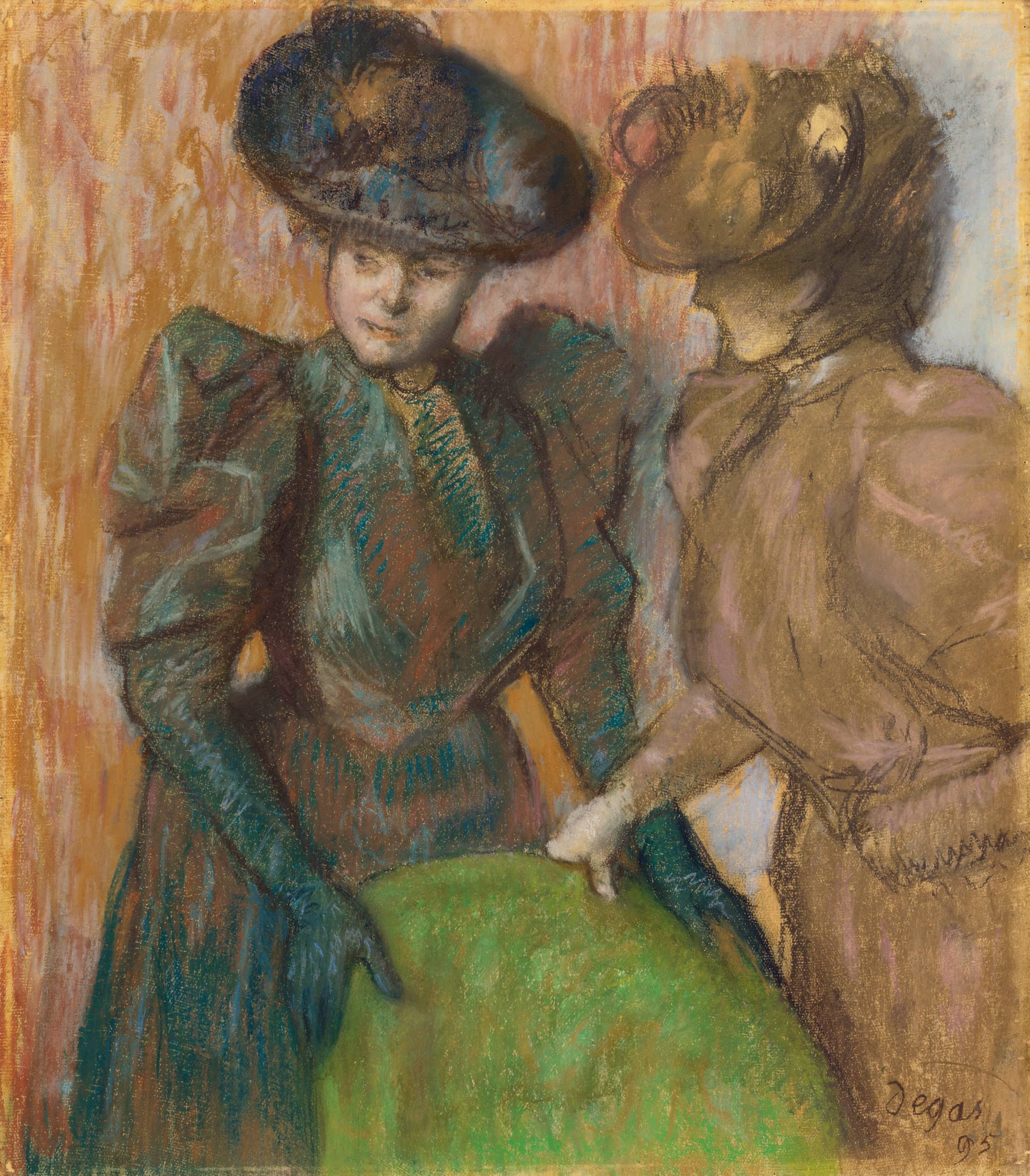 埃德加·德加（Edgar Degas） 《談話》 1895年作 粉彩紙本 圖/蘇富比提供