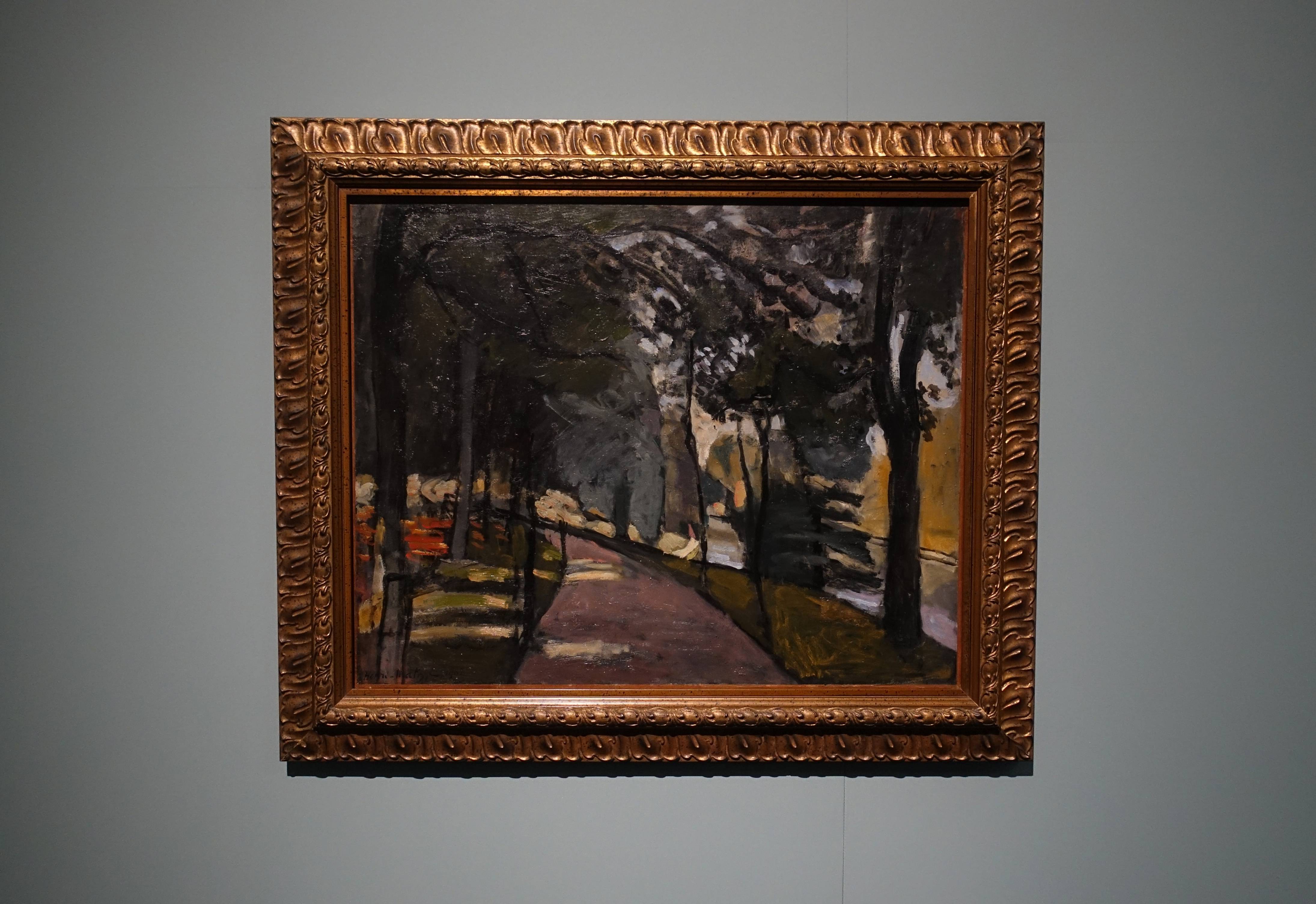 亨利•馬諦斯 Henri Matisse ，《布洛涅森林 Bois de Boulogne》，油彩、畫布 Oil on canvas，1902。