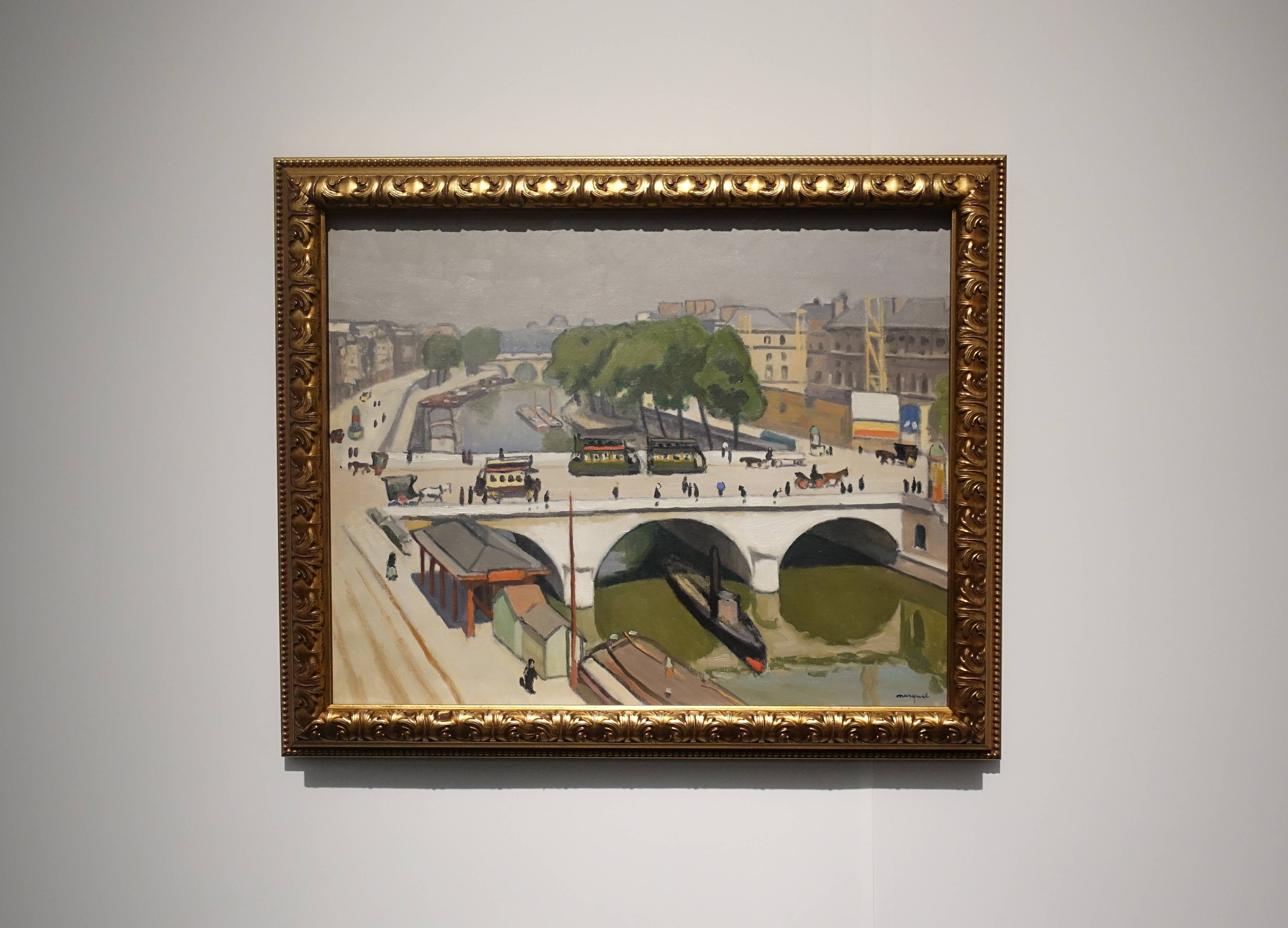 阿爾貝•馬爾凱 Albert Marquet，《巴黎聖米歇爾橋 Pont Saint-Michel in Paris》，油彩、畫布 Oil on canvas。