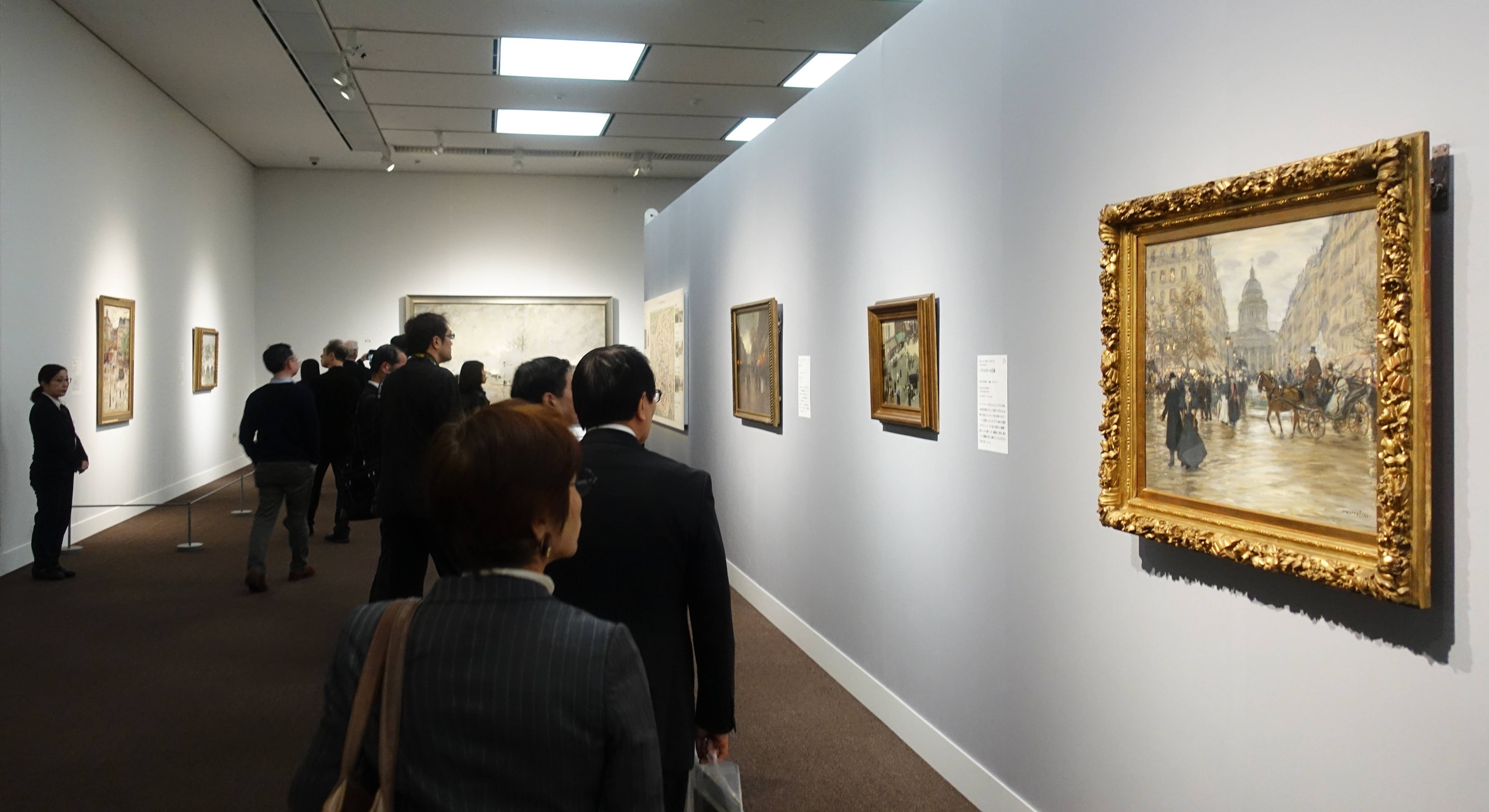日本東京都美術館【普希金博物館繪畫特展-法國風景畫的旅行】展場一景。