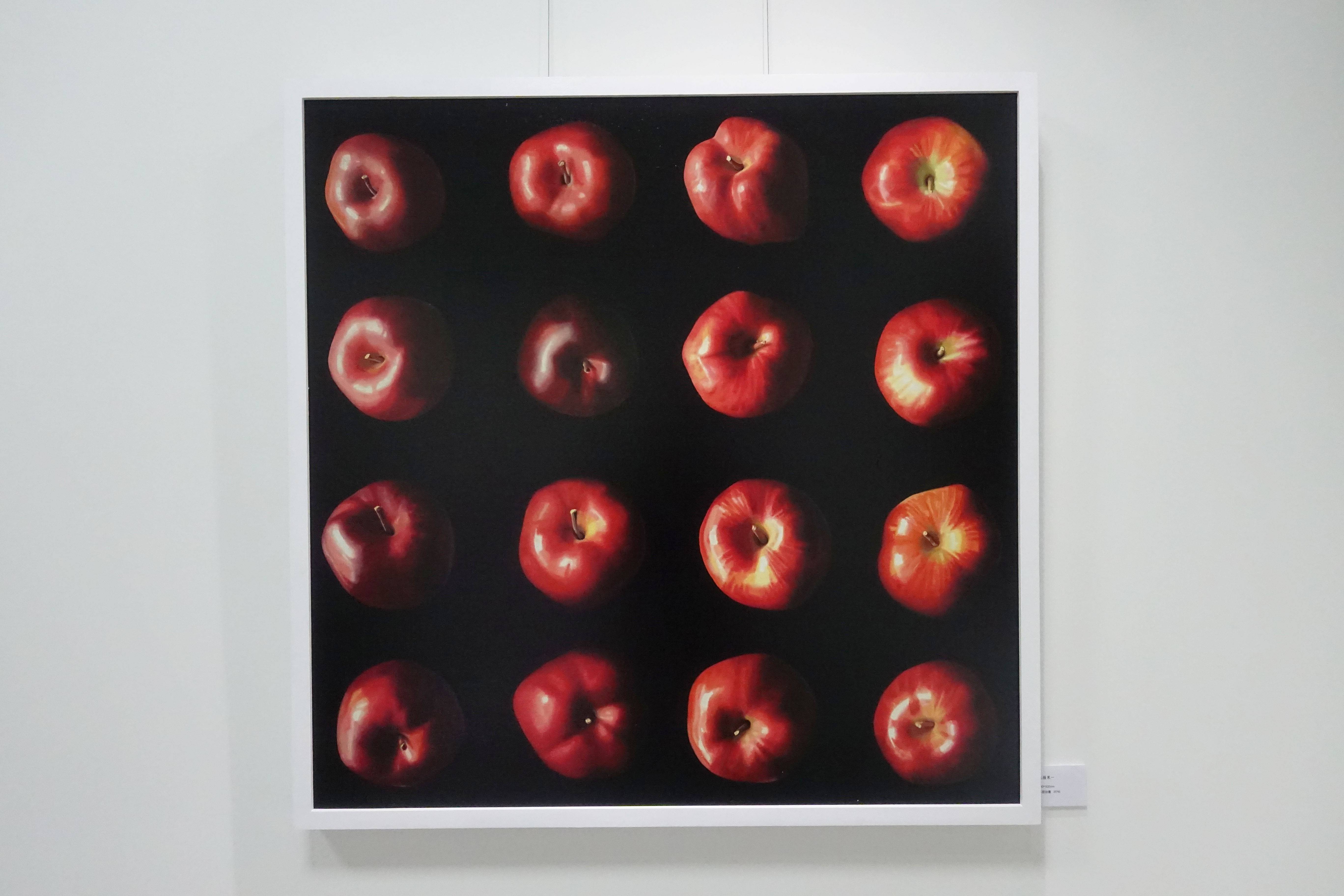 俸正泉，《紅蘋果一》，油彩畫布，2016。