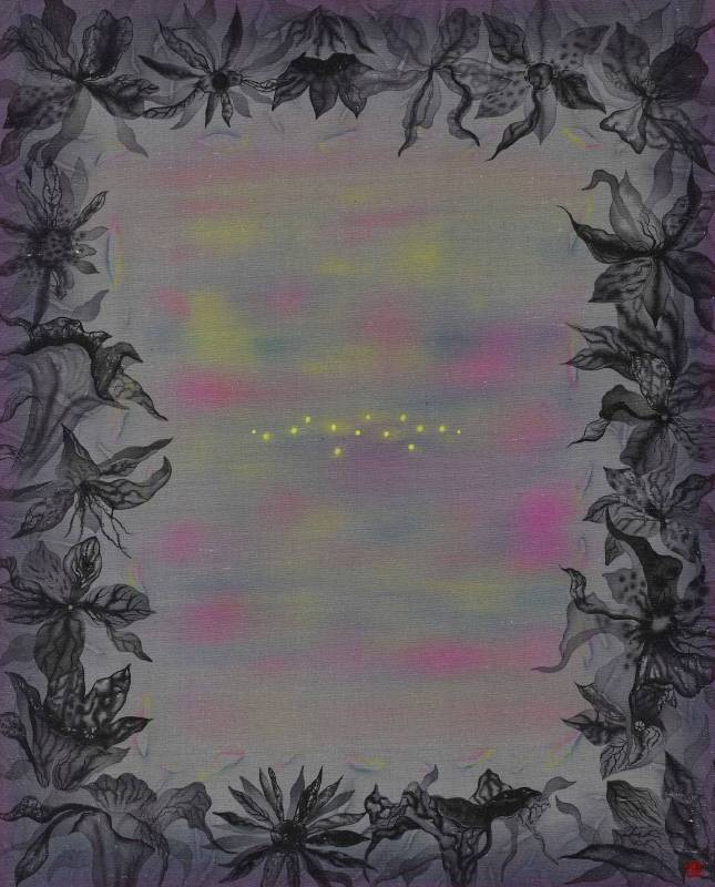 劉信義 / 結界裡的光韻 Aura in the Enchantment	水墨絹本設色	Colored ink on silk	45x36 cm	2018	