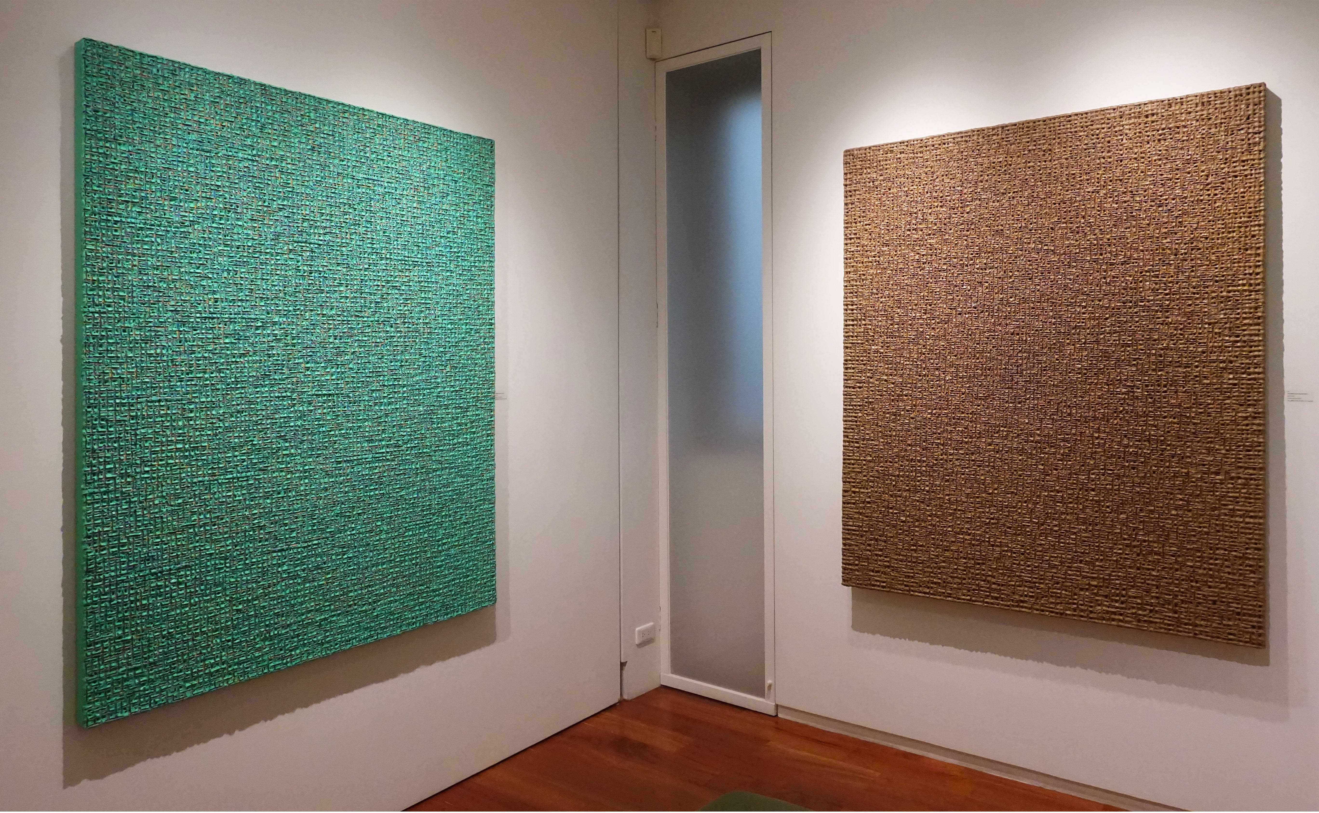形而上畫廊展出「金泰浩-內在美學」系列作品現場一隅。
