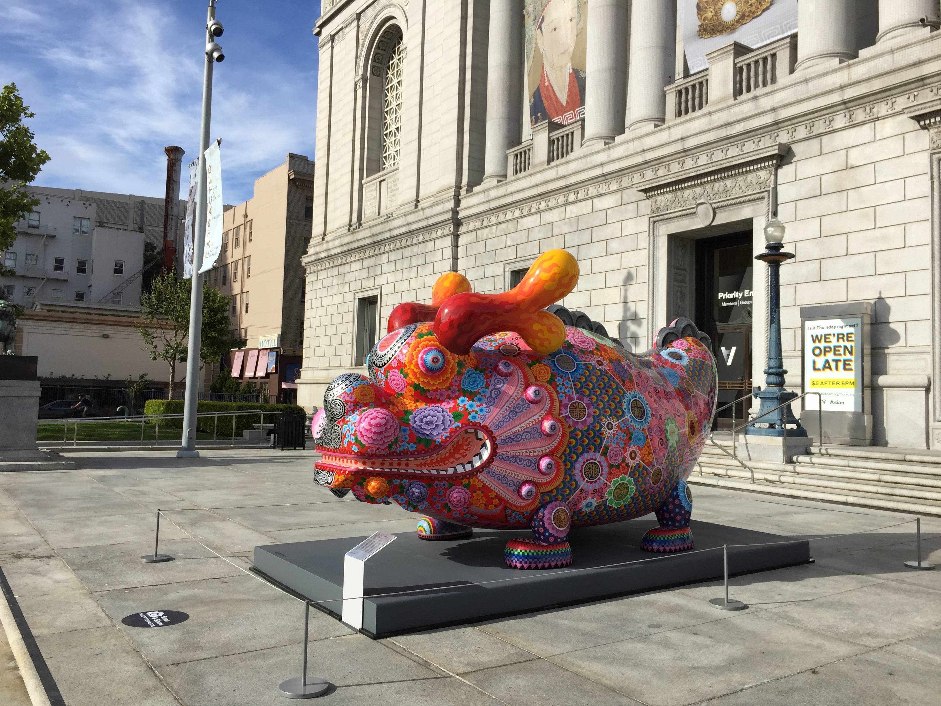 舊金山亞洲美術館典藏洪易「大福龍」 |大福龍2013|鋼板彩繪|400x170x220 cm