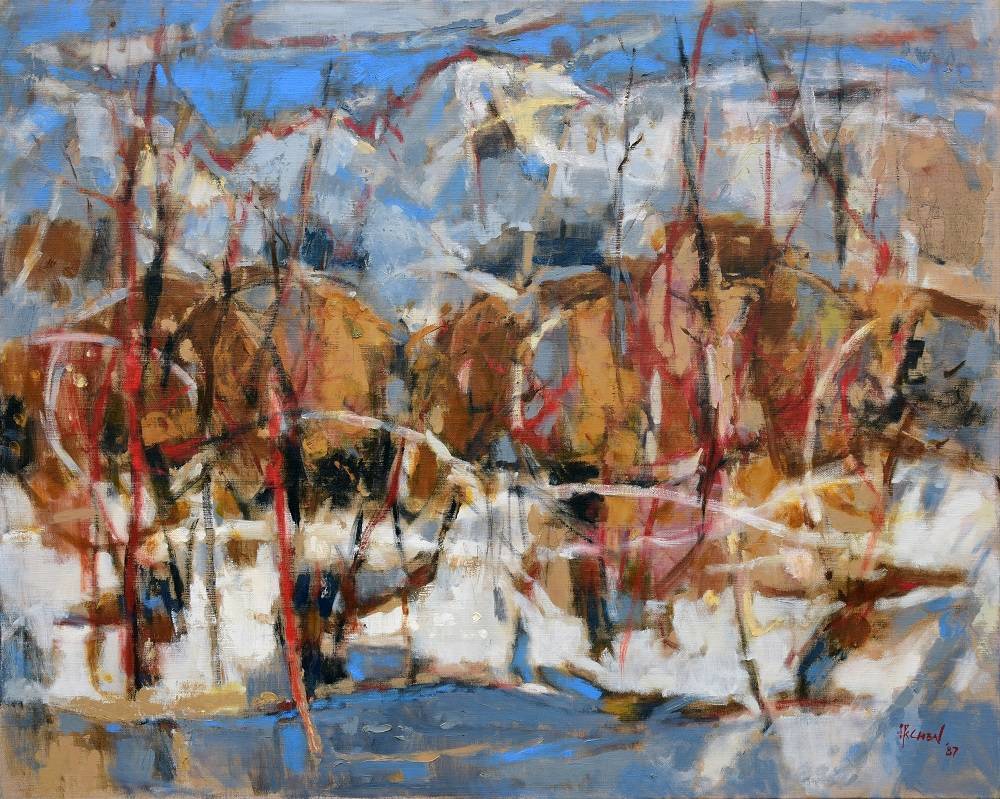 陳銀輝｜雪嶽山｜1987｜油彩｜80x100cm