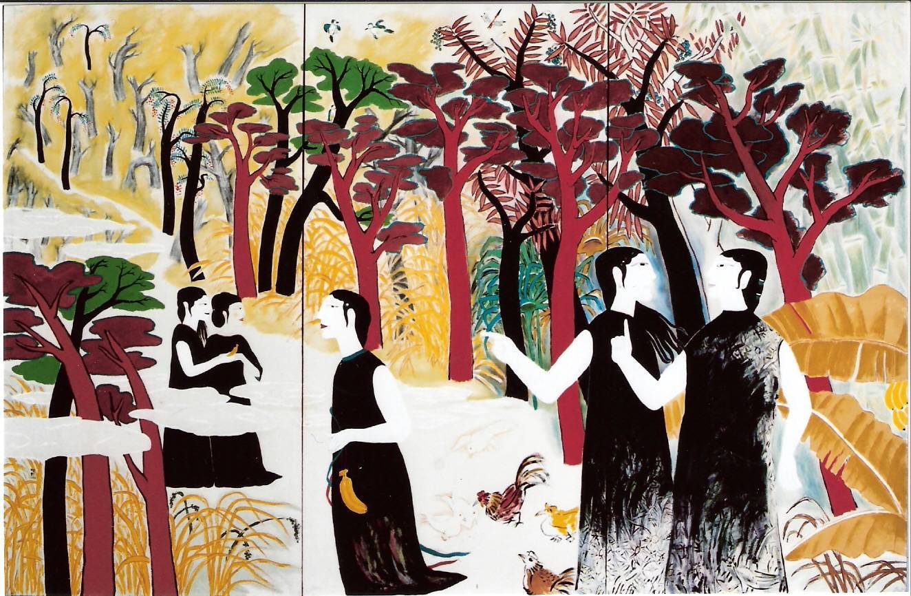 李明則｜台灣風｜1982-1983｜油彩｜174x267cm